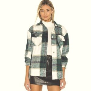 BB DAKOTA Green Plaid Shacket